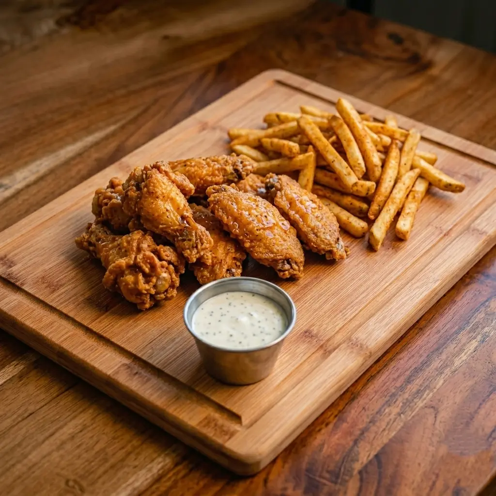 Fusion bites and crispy sides at 40 Wings Saskatchewan