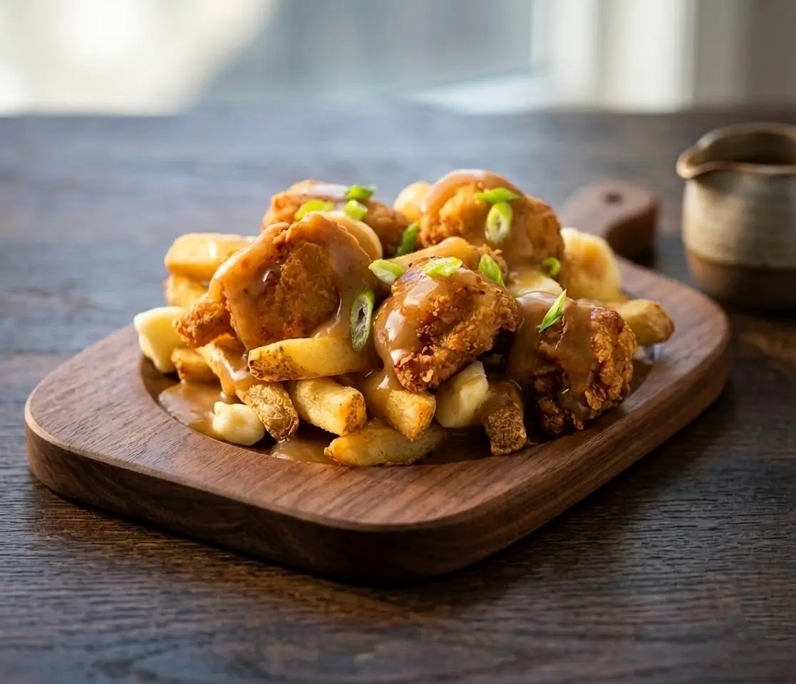 40 Wings signature deluxe wings poutine with sauced wings on top, Prince Albert SK